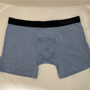 Shinesty Men’s Blue Boxer Brief with Black Trim - Size XL